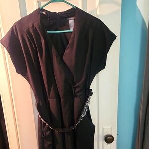 Jumpsuit with Gemstone Belt